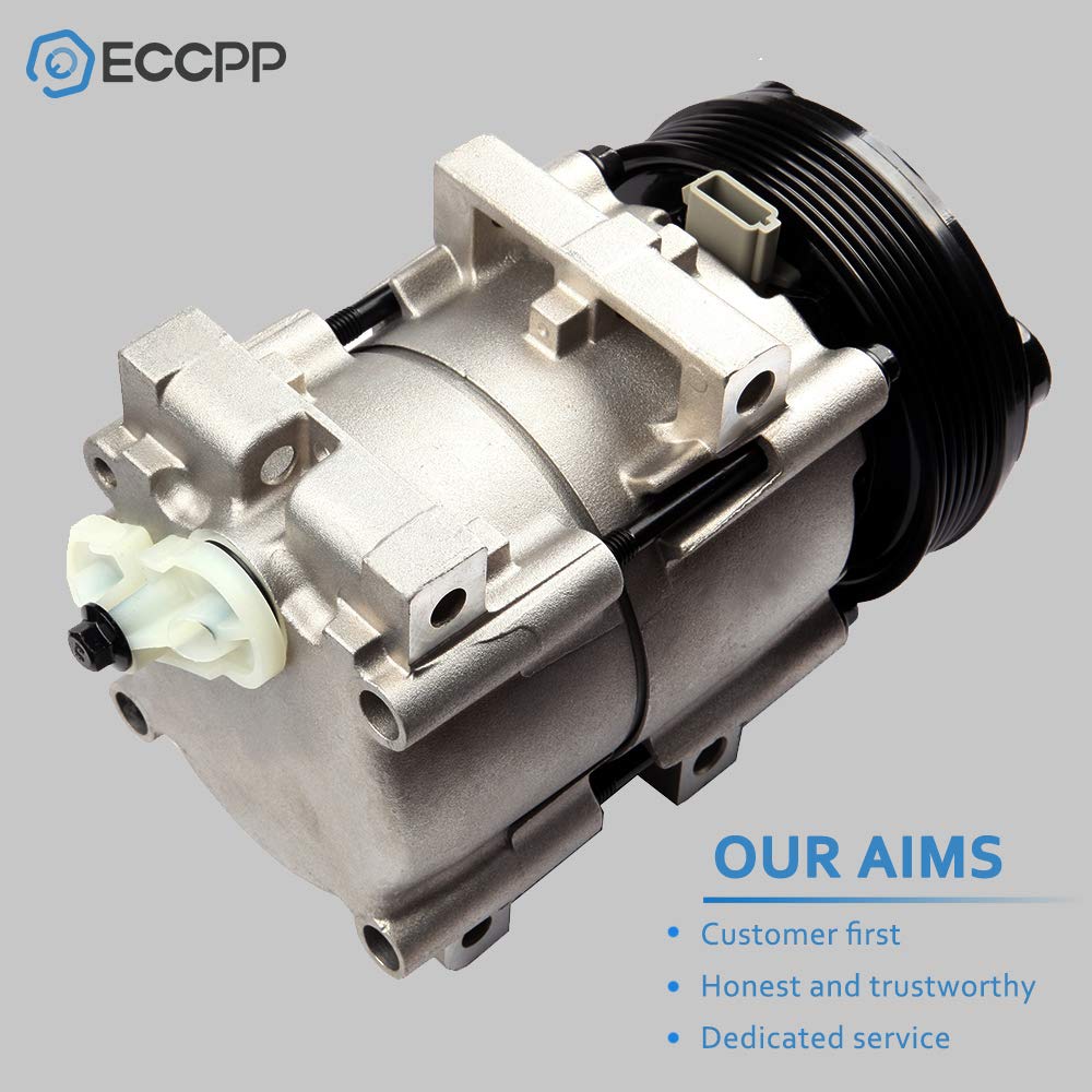 Eccpp A/C Compressor With Clutch 1994-2004 For Ford Bronco For F-250 For F-350 Mustang 4.9L 5.0L 5.8L Air Conditioning Compresso