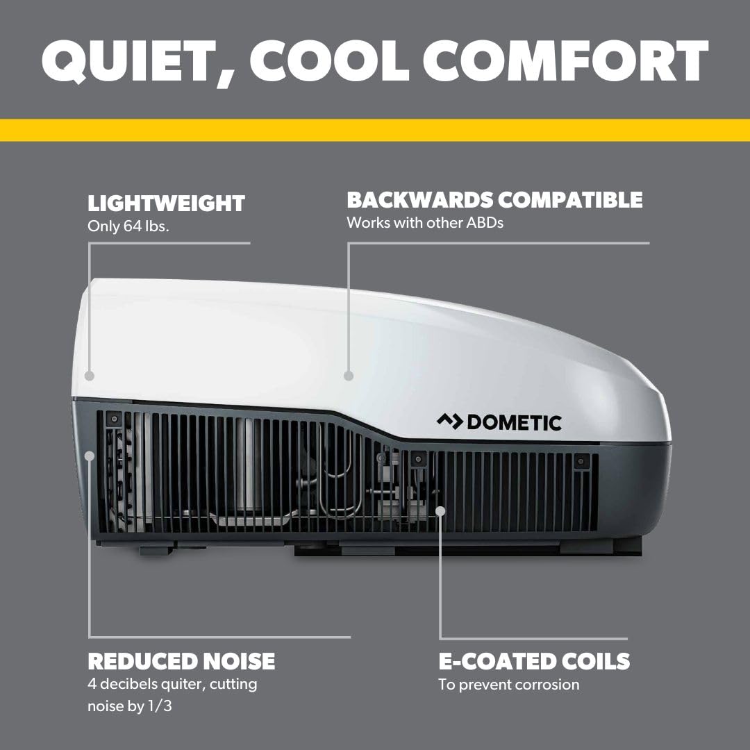 Dometic FreshJet 3 Series, 13.5K BTU RV Rooftop Air Conditioner unit, White