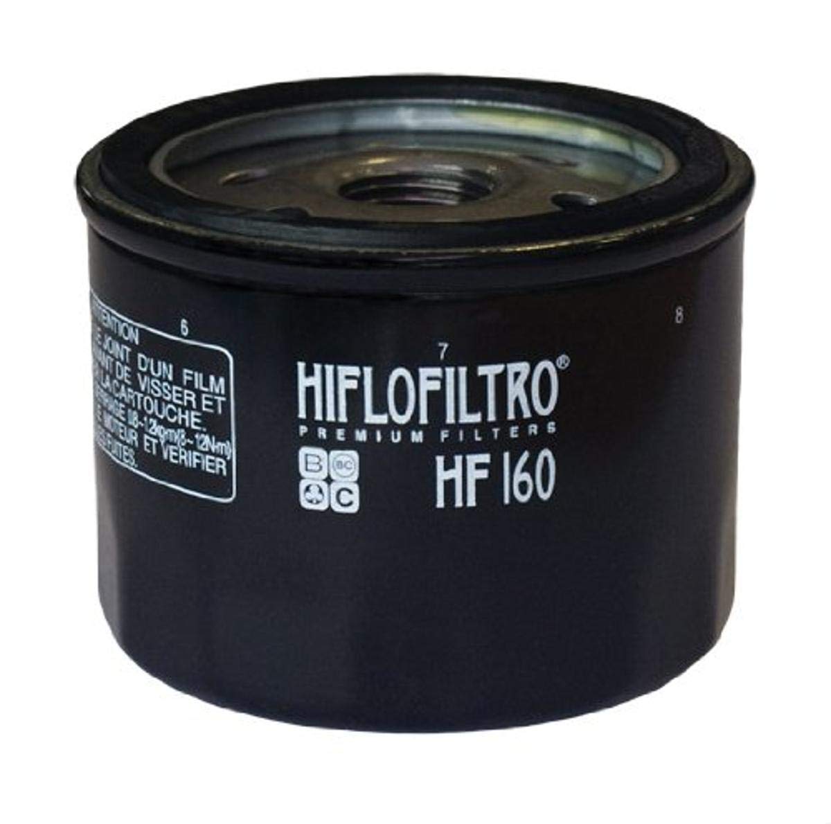 Hiflofiltro Hf160-2 Black Standard Premium Oil Filter, 2-Pack