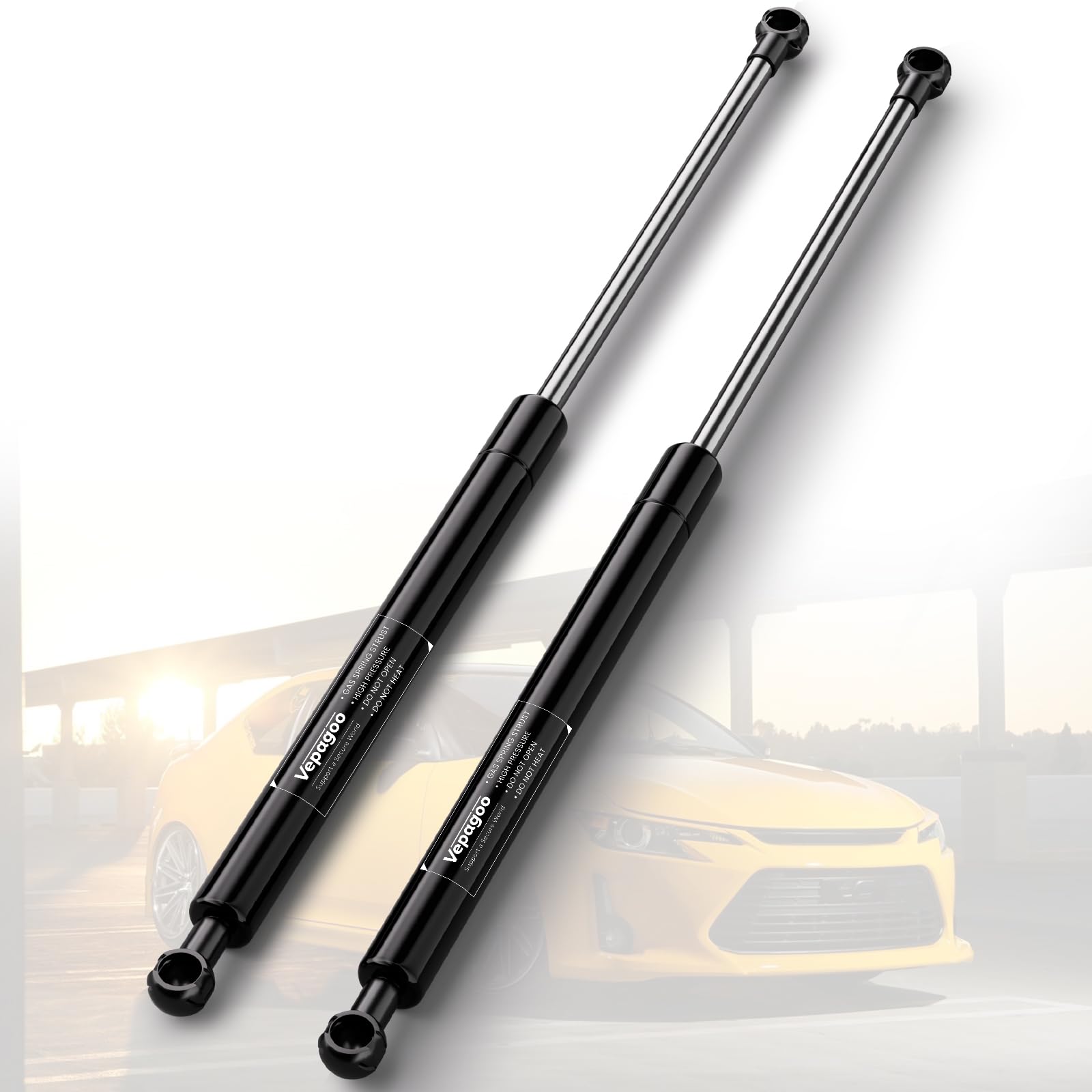 Vepagoo Hatchback Struts For 2011-2016 Scion Tc Trunk Gas Shocks - Pm3236 Rear Liftgate Lift Support Arms Supports (Pack Of 2 /