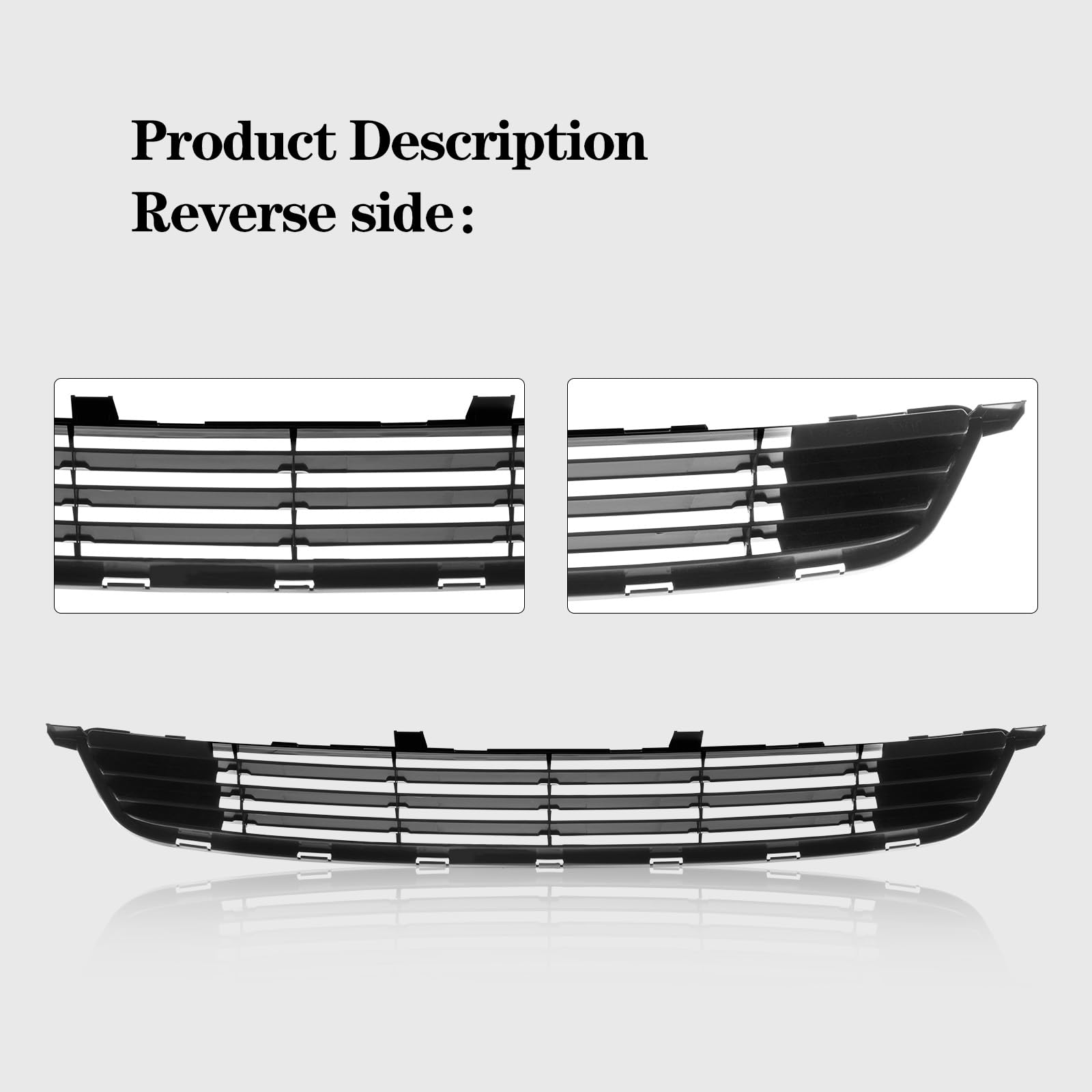 Perfit Liner Front Bumper Lower Grille Grill Compatible With 2009 2010 TOYOTA Corolla Direct Replacement Parts Primed Black TO10