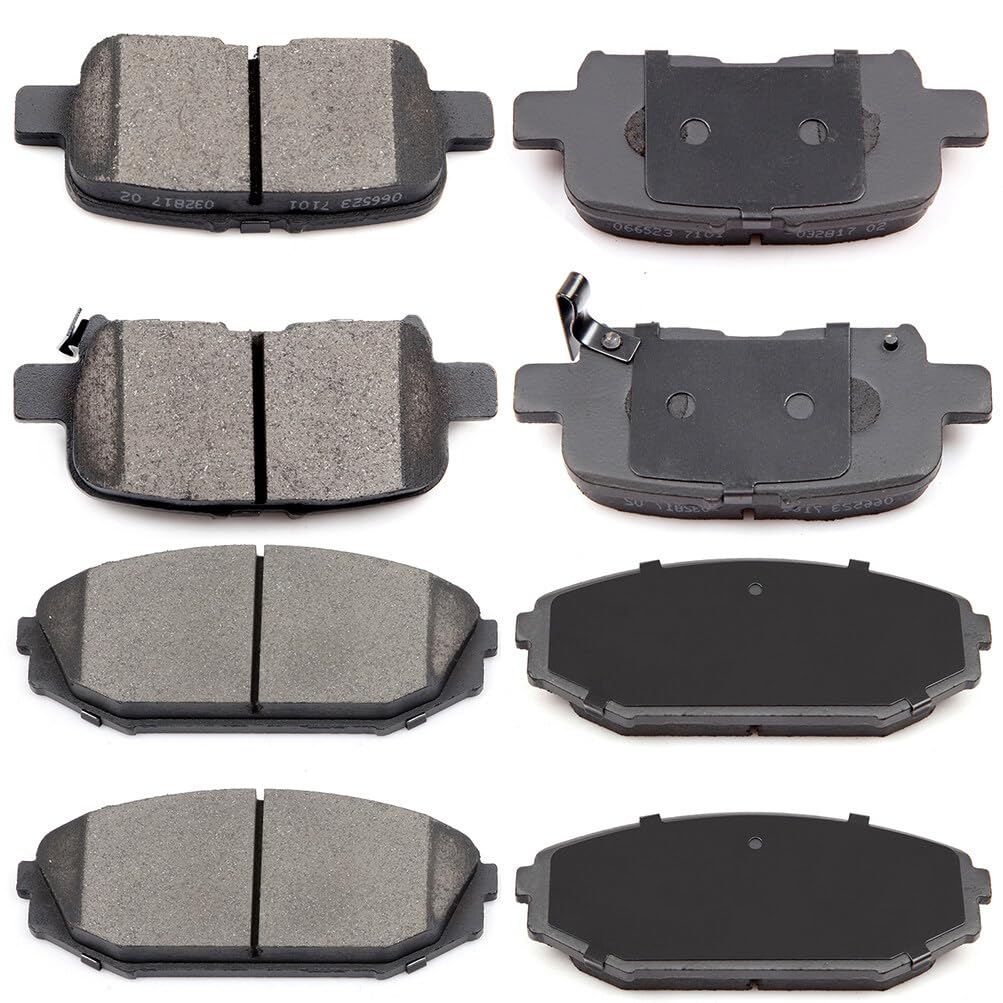 Eccpp D793-7663 D865-7740 Front & Rear Ceramic Disc Brake Pad Set Fit For Acura Mdx 2001-2002,For Honda Odyssey 2002-2004