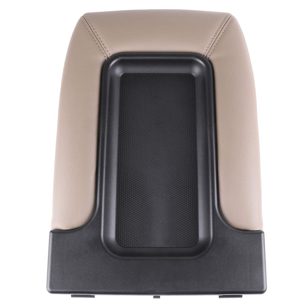 Ocpty Center Console Lid Cover Armrest Kit Compatible For Cadillac For Chevrolet For Gmc Pickup Truck For Suburban For Tahoe For Silverado Sierra For Yukon Xl Replaces 19127364 (Tan)