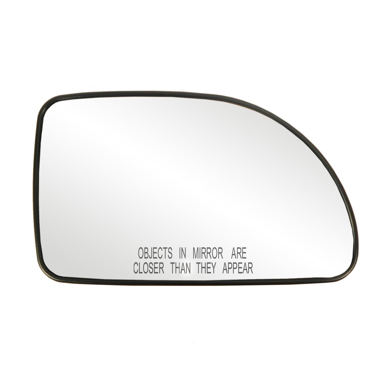 Passenger Side Non-Heated Mirror Glass W/Backing Plate, Chevrolet Equinox, Torrent, Saturn Vue, Vue Hybrid, 5'' X 8 1/4'' X 9 1/