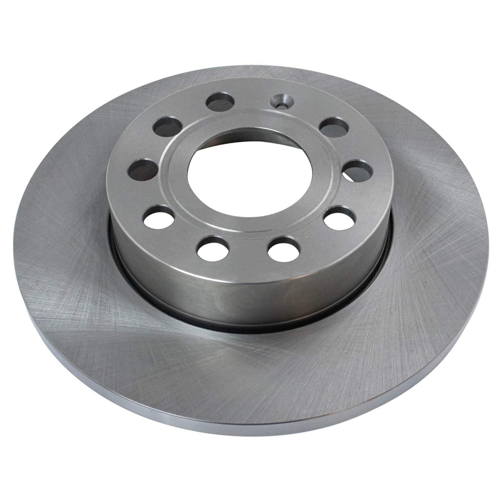 Trq Front & Rear Brake Pad & Rotor Kit Ceramic Compatible With 2005-2010 Volkswagen Jetta 2008 Rabbit