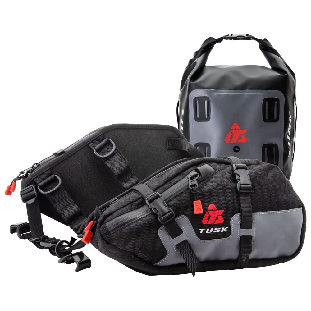 Tusk Traverse Pannier Bags W/X-Small Dry Duffel Tail Bag