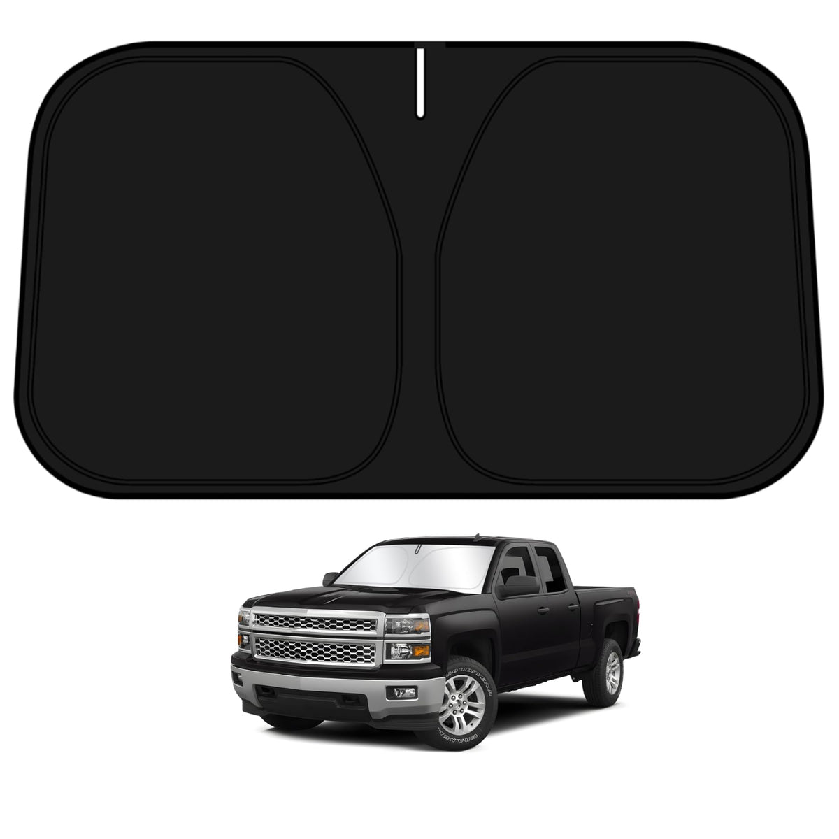 D-Lumina Windshield Sun Shade For 1999-2006 Chevy Silverado 1500 Accessories Truck Extended Cab, Front Window Sunshade Sun Visor