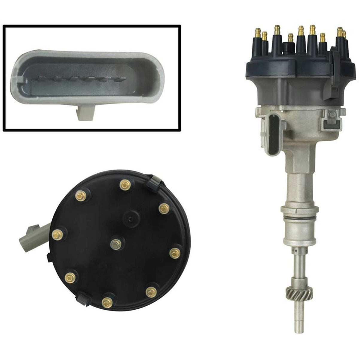 Oeg Parts New Distributor Compatible With Ford Mustang Gt 1986 1987 1988 1989 1990 1991 1992 1993, Bronco 5.0 302 1985-91, Replaces E5Ze 12127-Ba, E6Ae 12127-Da
