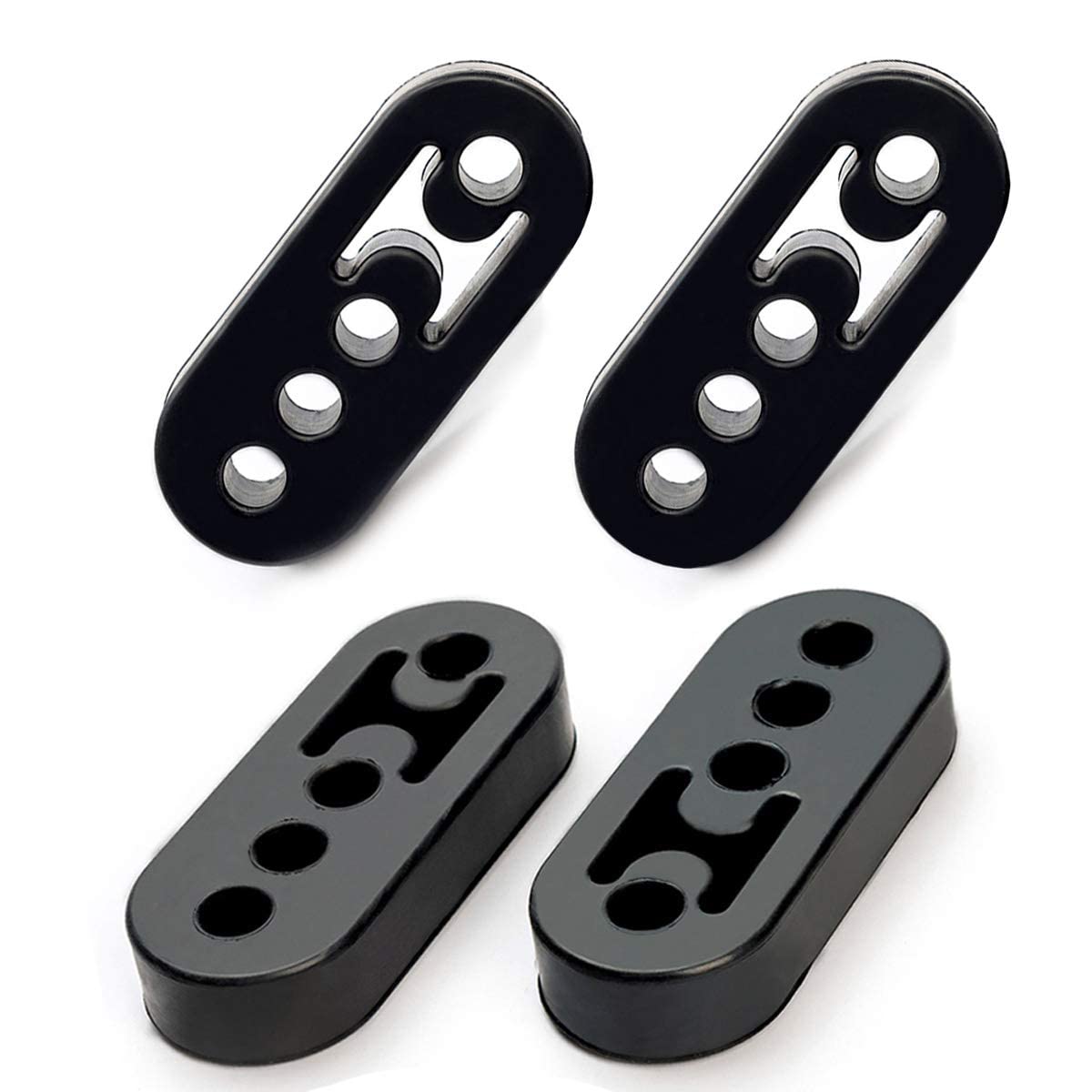 NORSMIC Exhaust Hanger Rubber -4PCS, Universal Hole Size Diameter 12mm (0.47inch), Muffler Bracket Mount, Rubber Insulator for C