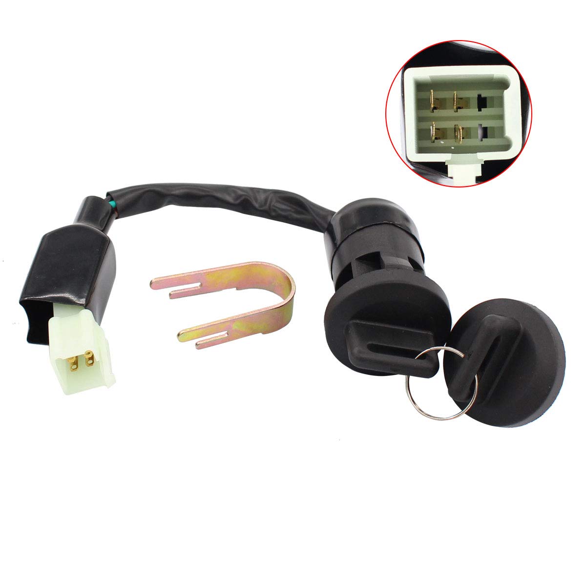 Ignition Key Switch for Polaris Sportsman 90 Predator 90 Outlaw 50 Scrambler 90 Scrambler 50 ATV Sawtooth 200