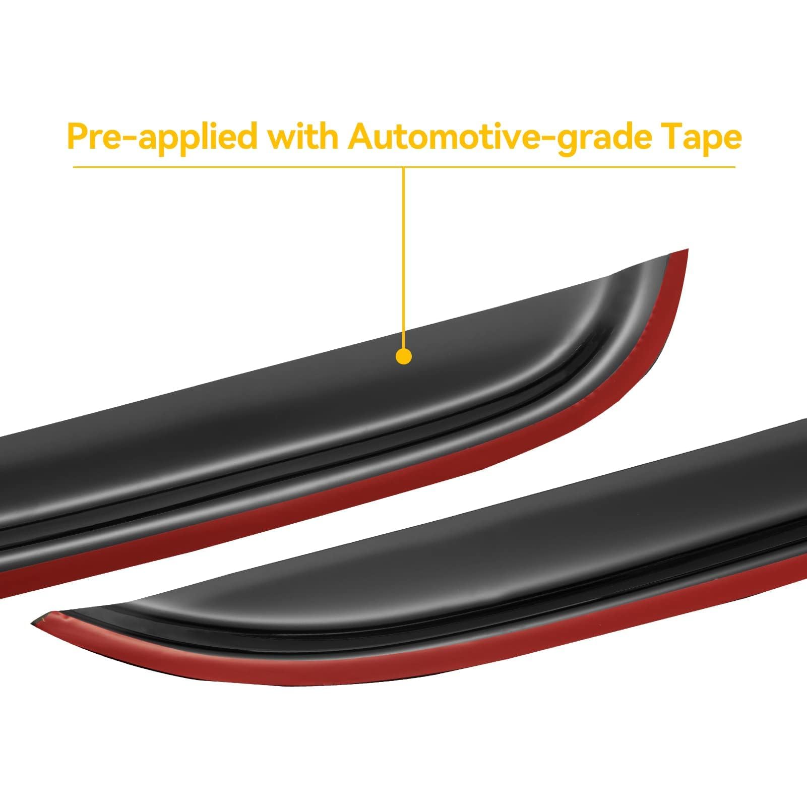 Cxdar Window Rain Guards For 2007-2013 Chevy Silverado/Gmc Sierra 1500/Avalanche, 07-14 Silverado/Sierra 2500Hd 3500 Hd/Suburban