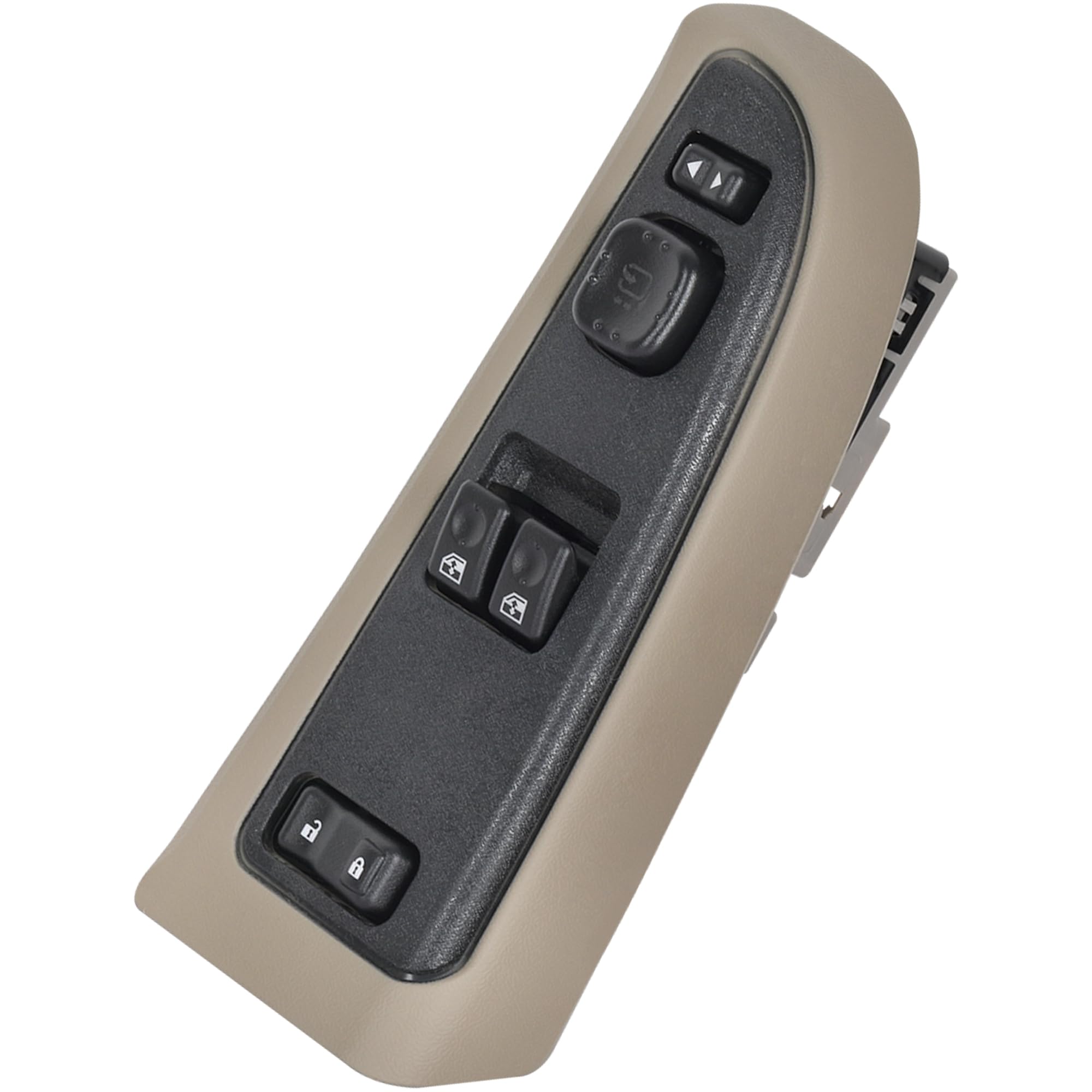 ASOPARTS 15883322 Front Driver Side Power Window Switch and Tan Bezel Assembly with Folding Mirror Switch Fit for 2003-2007 Chev