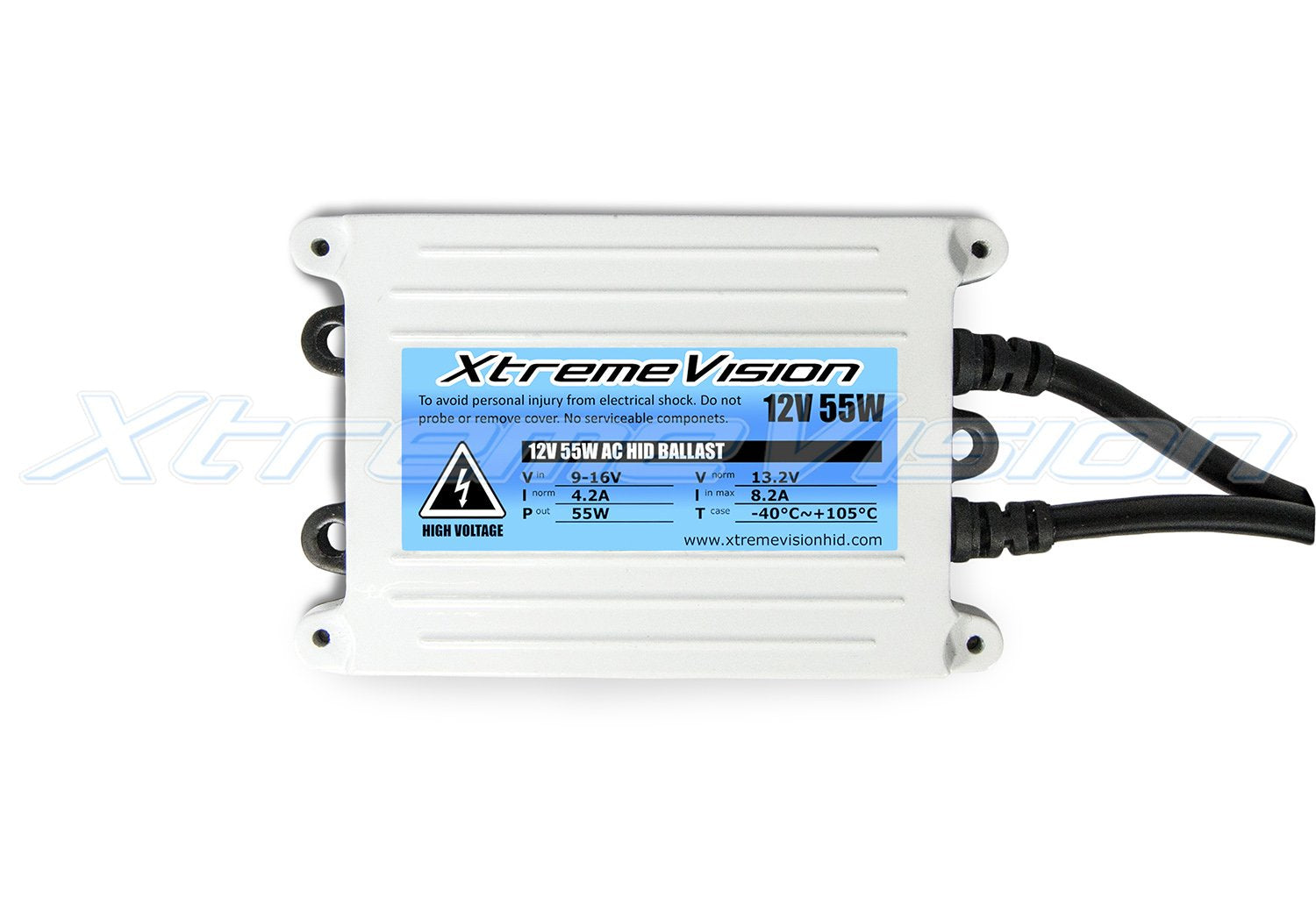 Xtremevision 55W Ac Xenon Hid Bundle With Slim Ac Ballast (1 Pair) And H11 5000K - 5K Bright White Xenon Bulb (1 Pair)