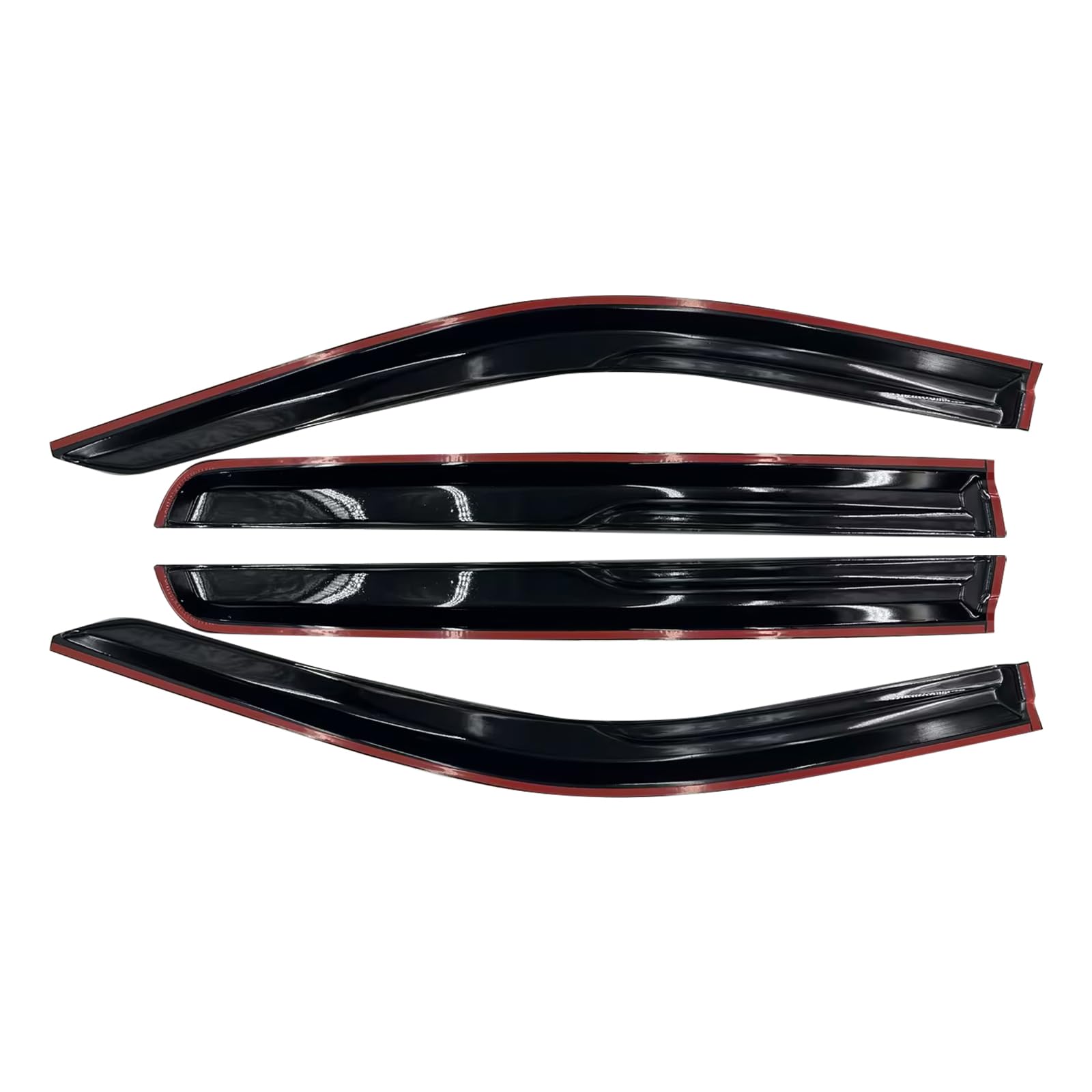 Sontian Tape-On Side Window Visor Deflectors Rain Guards For 2019-2024 Chevy Silverado/Gmc Sierra 1500 Crew Cab, 2020-2024 Silve