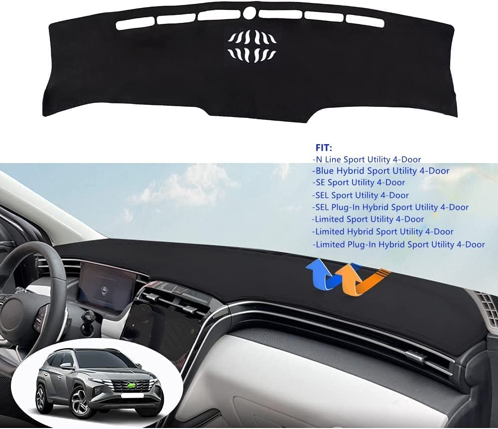 Cartist Dashboard Cover Compatibel with Hyundai Tucson 2022 2023 2024 Accessories Dash Cover for Tucson Non-Slip(Only Fit 10.25 