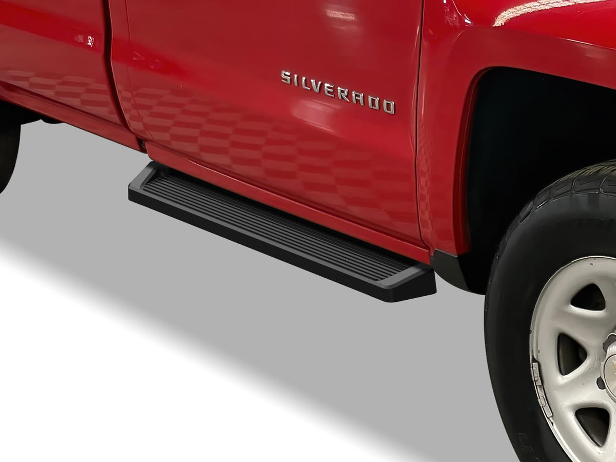 APS Running Boards (Nerf Bars Steps) Compatible with Chevy Silverado GMC Sierra 2007-2018 Regular Cab & 2500 3500 HD 2019 (Exclu