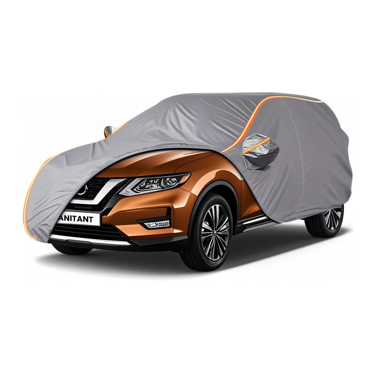 ANITANT Custom Fit Nissan Rogue Car Cover for Rogue 2007-2025 Outdoor Waterproof Car Cover All Weather with Door Zipper Cotton L