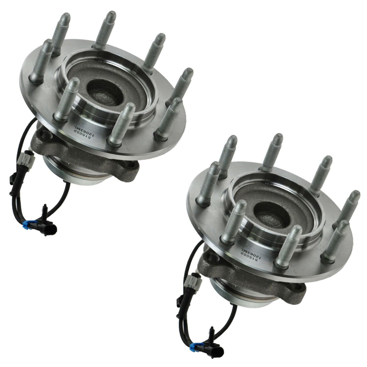 Trq Front Wheel Hub Bearings Assembly Set Compatible With 2003-2017 Chevrolet Express 2500 Express 3500 2009-2015 Express 4500 G