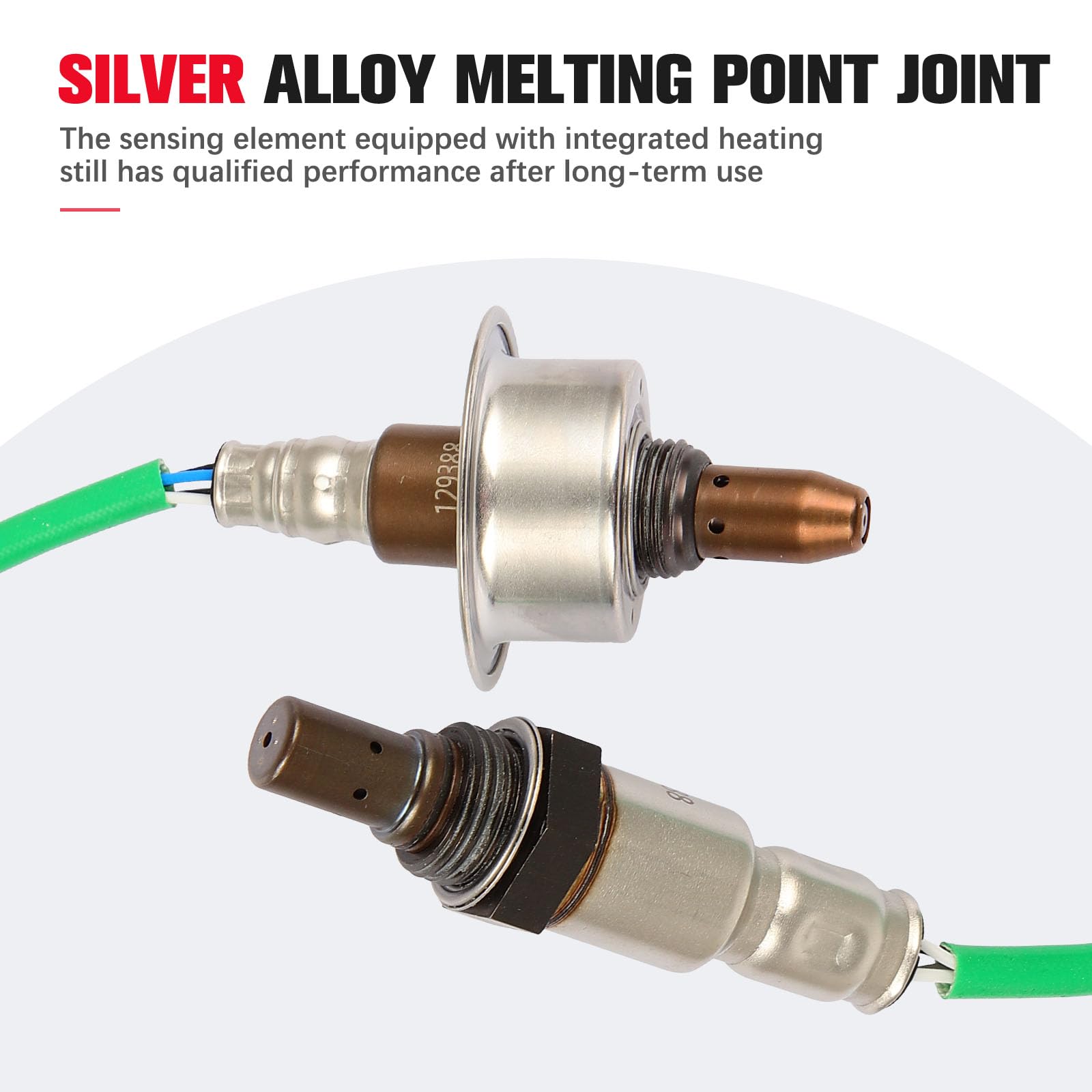 QIJIAUTO O2 Oxygen Sensor Upstream Downstream Compatible for Honda CR-V 2007 2008 2009 2010 2011 234-9091 234-4462 2PCS