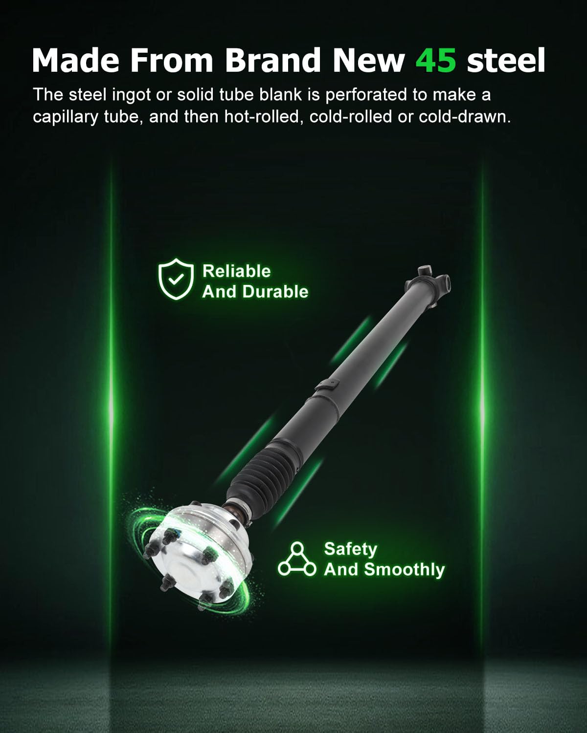 Scitoo 33.50'' Front Drive Shaft Assembly Propeller Shaft Compatible For Jeep Grand Cherokee 4.0L 2002-2004 52105884Aa 65-9767 6