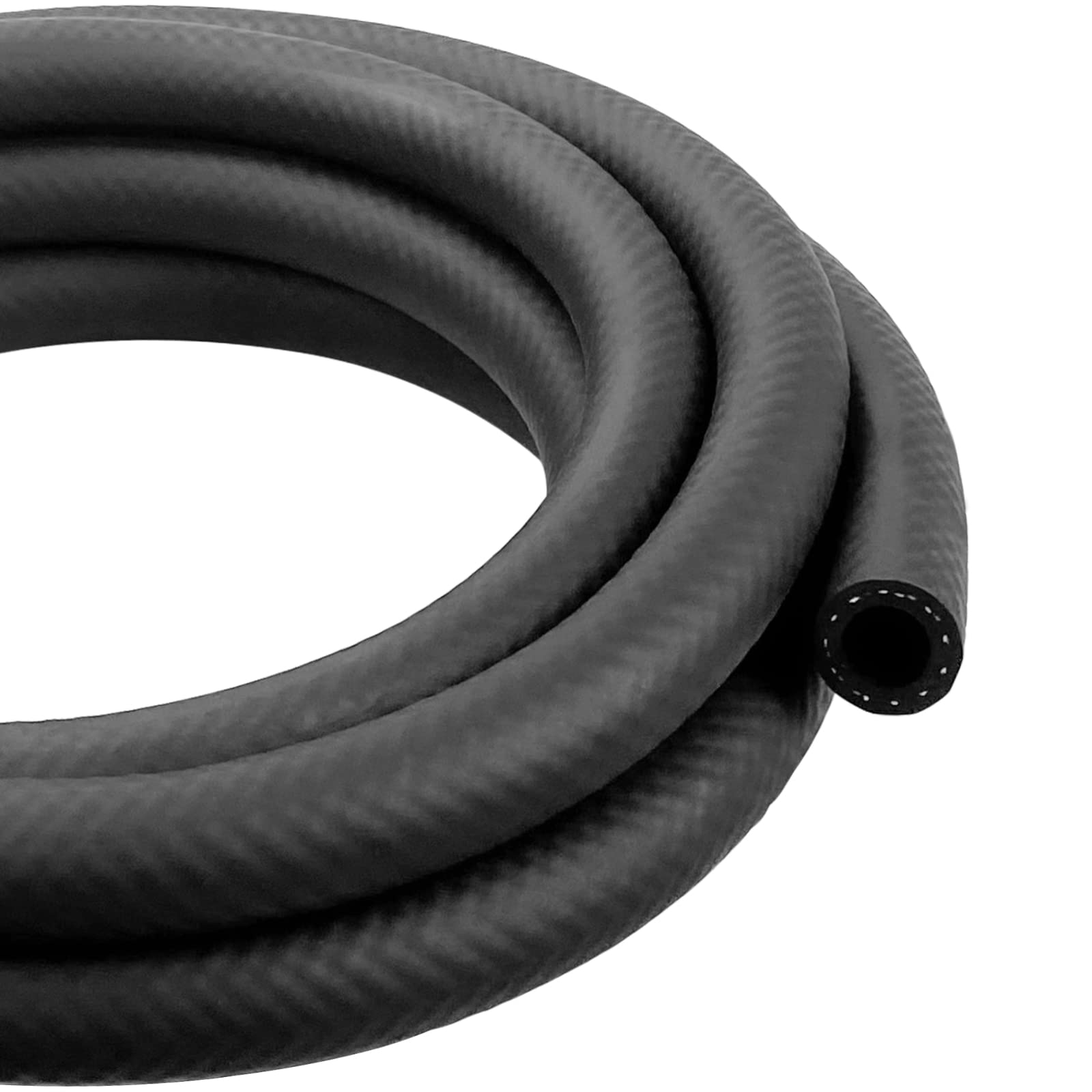 5/8 Inch ID NBR Rubber Hose, Fuel Hose Line Transfer Hose for Small Engine Black 10 Feet