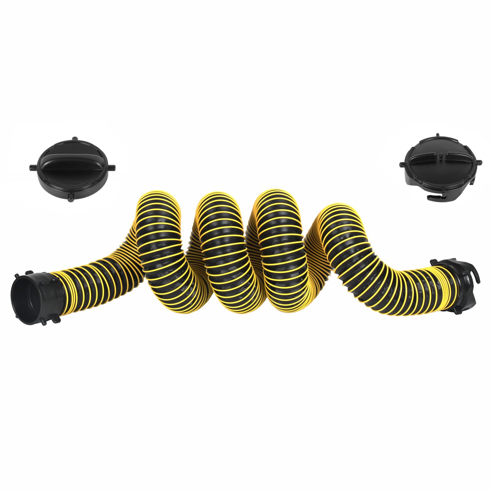 Litbm 10Ft Rv Sewer Hose Extension, 24-Mil Heavy Duty Tpe Material For Abrasion Resistance And Crush Protection, Camper Rv Exten