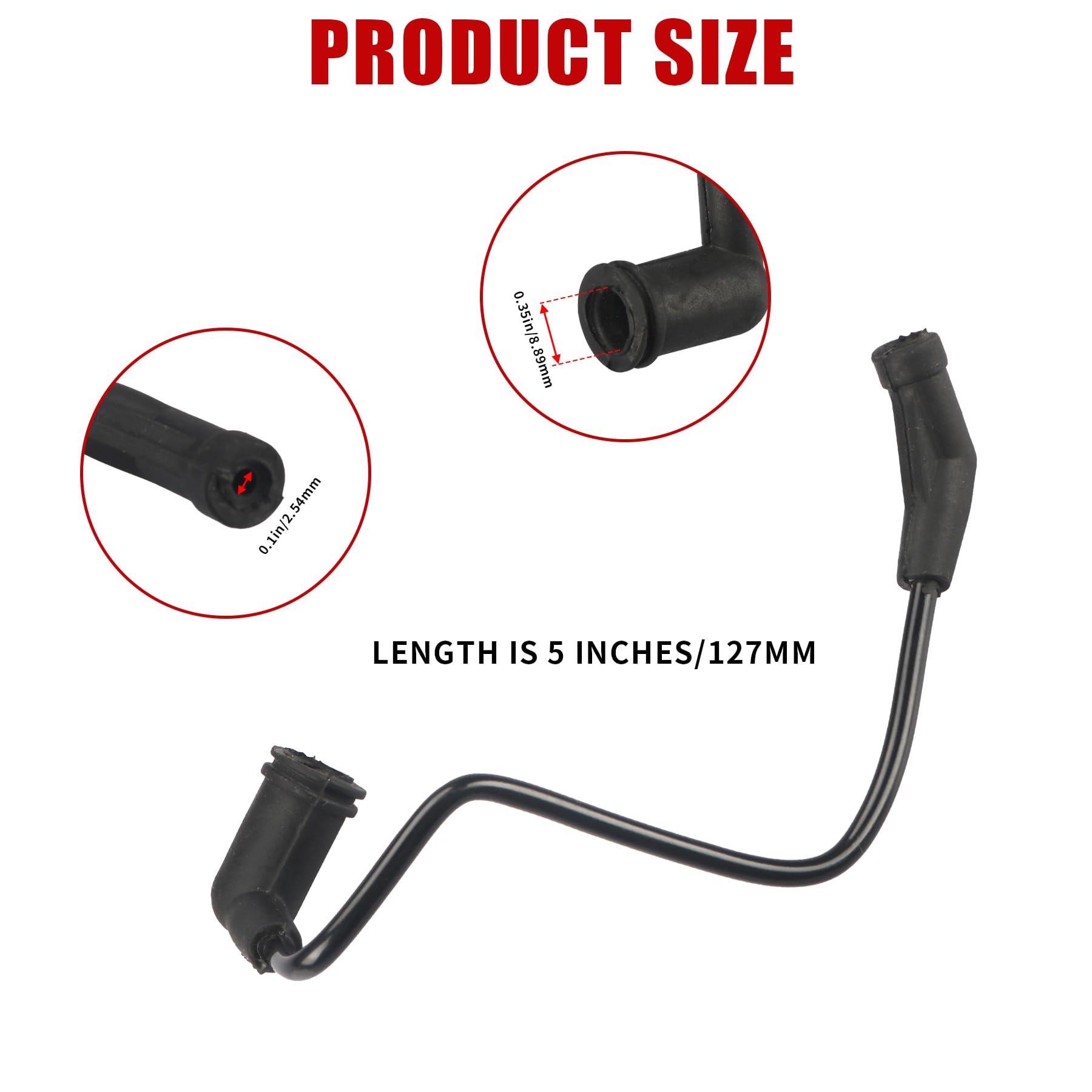 UMNNYK Car Fuel Pressure Regulator Vacuum Line Tube Compatible with GMC Chevrolet Sierra Silverado Avalanche Colorado Buick Yuko