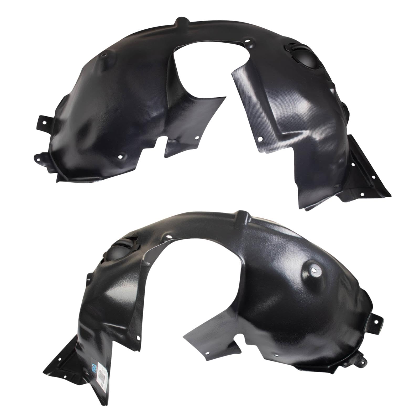 Trq Front Inner Fender Liner Set Compatible With 2007-2015 Mini Cooper Mc1248102 Mc1249102