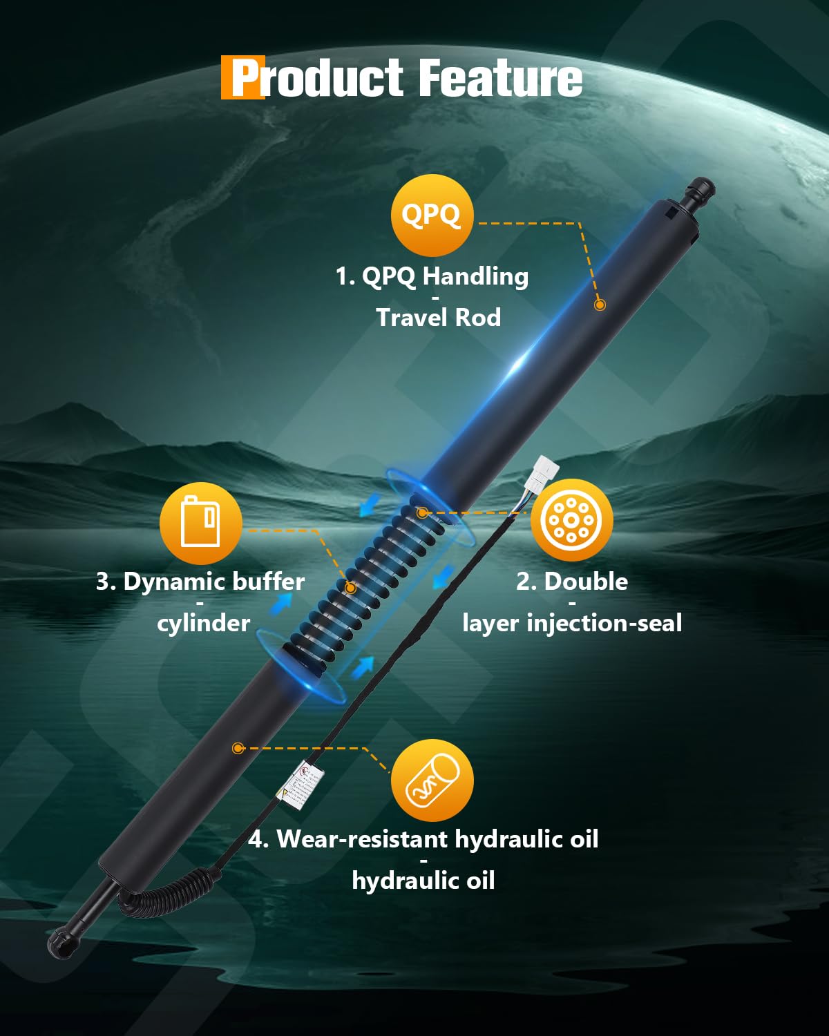 Scitoo Rear Right Tailgate Power Lift Support Shock Strut Fit For Bmw 328I Gt Xdrive 2014-2016,For Bmw 330I Gt Xdrive 2017-2019,