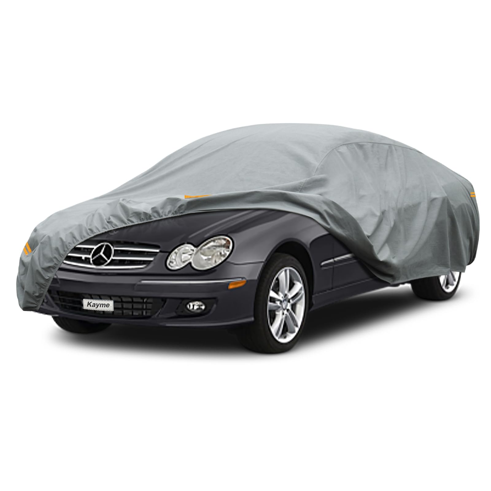 Kayme Heavy Duty Car Cover Custom Fit Mercedes-Benz Clk-Class (1998-2009) Waterproof All Weather For Automobiles, Full Exterior