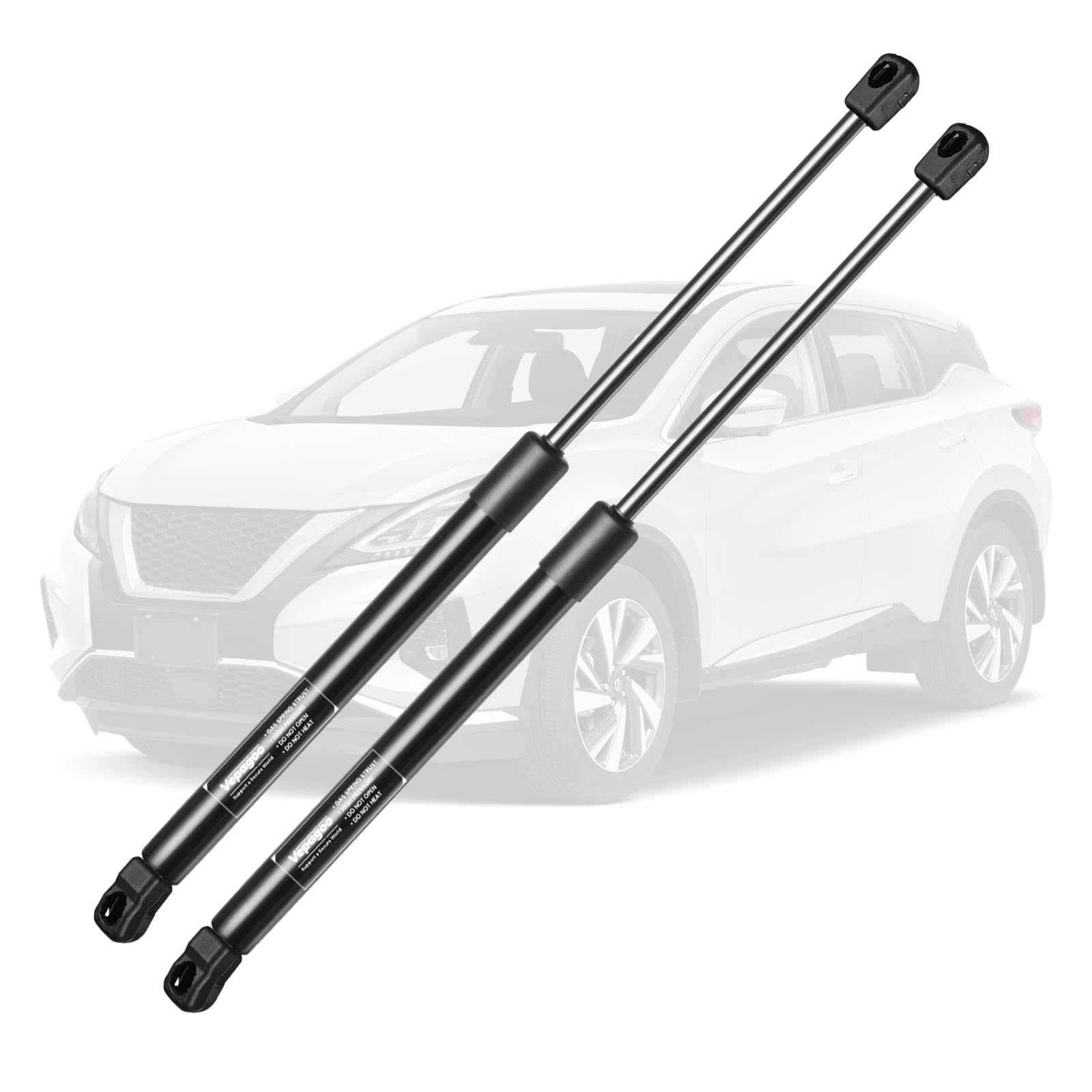 Vepagoo 6176 Front Hood Struts Compatible For 2009-2014 Nissan Murano Gas Shock Lift Supports, 2/4-Door Hood Rods Springs Replac
