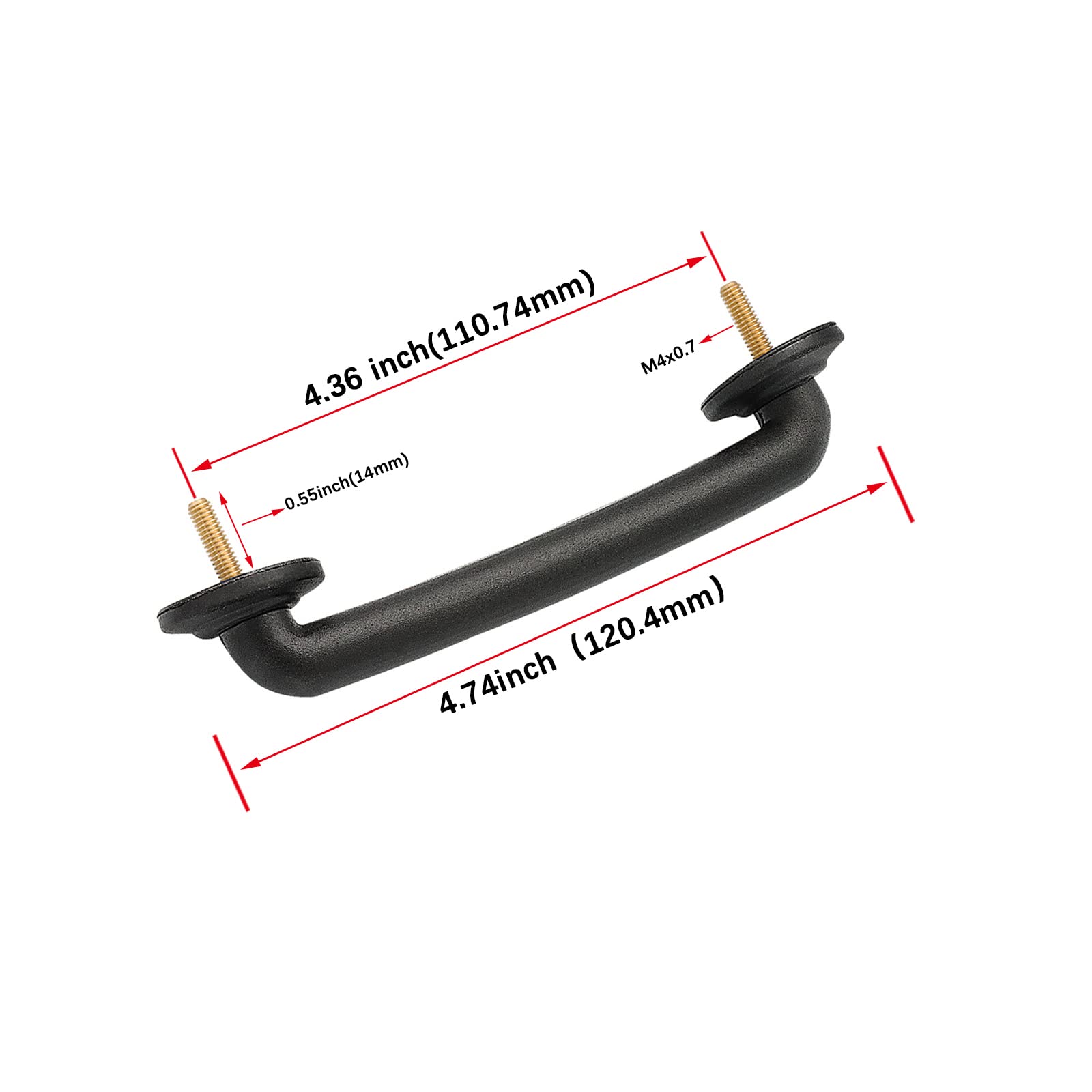 Front Windshield Hold Down Bracket, Strap Hood Footman Loop Replace 55176422 Hood Accessories Compatible With 1997-2006 Jeep Wrangler Tj, 2007-2018 Jeep Wrangler Jk Strap Hood Loop Bracket Hood Handle