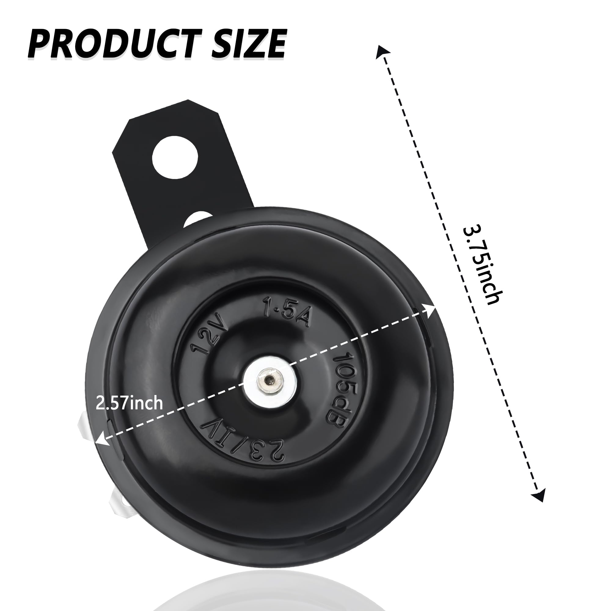 Motorcycle Horn Speaker,12V 105Db Super Loud Car/Motorcycle Mini Air Horn For Warning Attention,Essential Waterproof Electric Horn Motorcycle Accessories For Car,Bike,Atv,Truck,Scooter