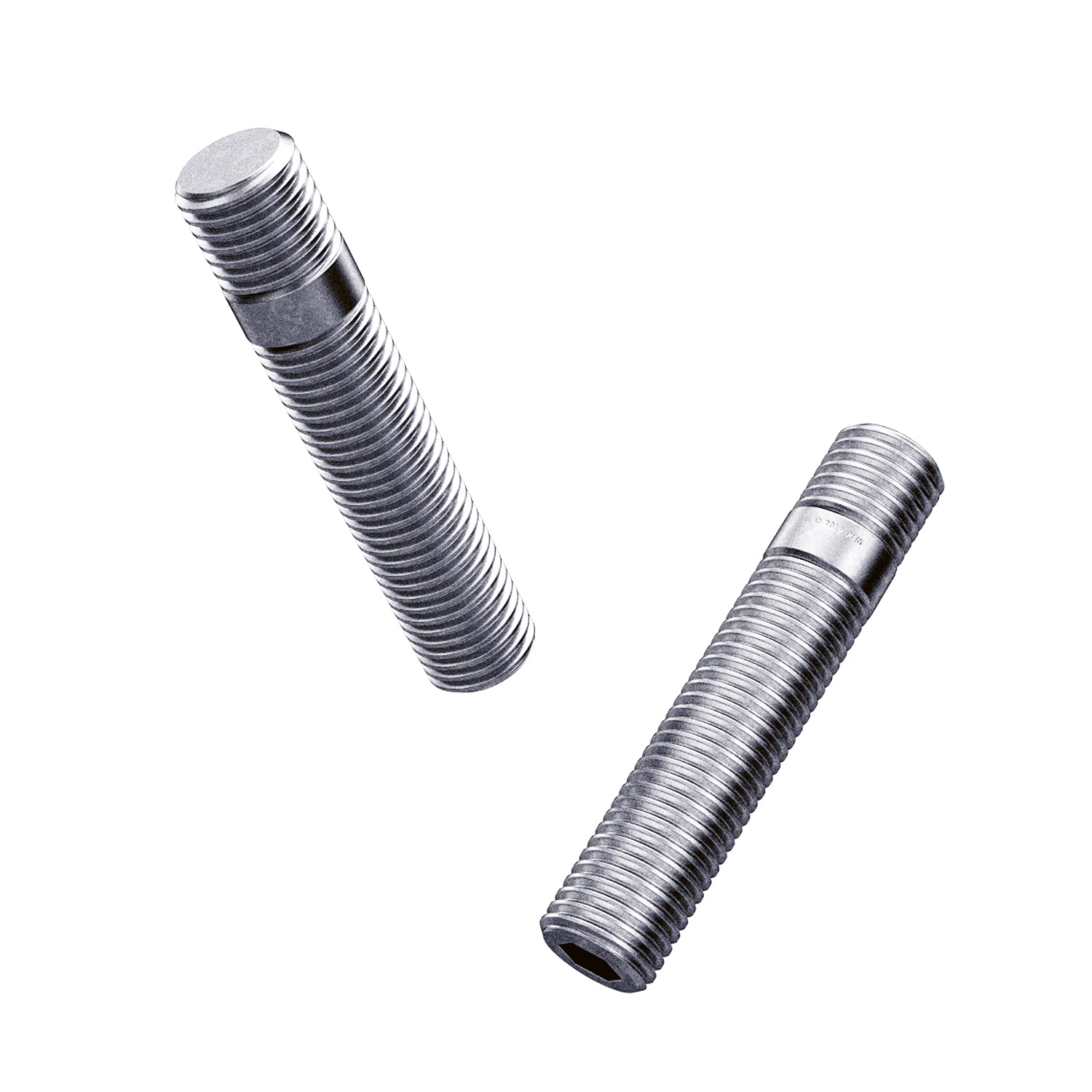 20Pcs Extended Silver Wheel Stud Conversion - 12X1.5 To 12X1.5, 60Mm Total Length, 44Mm Shank Length - Compatible With Bmw 1 3 5 Series (Ensure Vehicle Uses 12X1.5 Bolts) Screw Adapter