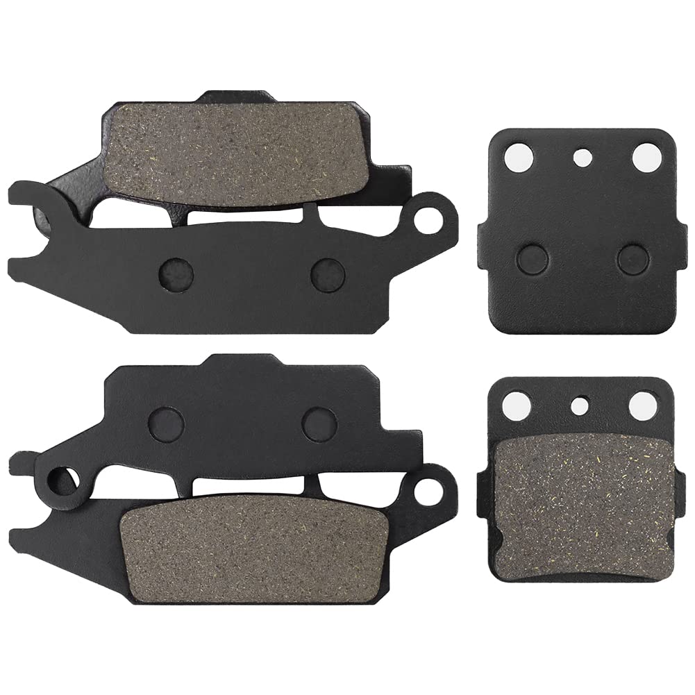 Sollon Front And Rear Brake Pads For Yamaha Raptor 250 Yfm250 Yfm250R 2008-2012, Raptor 250 Yfm250Rsp Special Edition 2008