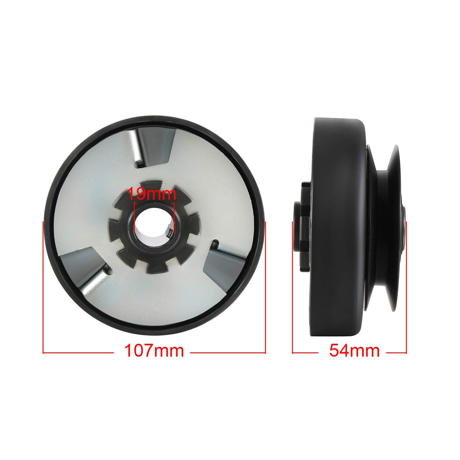 Twilight Garage Centrifugal Clutch Belt Drive With Pulley 3/4' Bore For Go Kart Mini Bikes