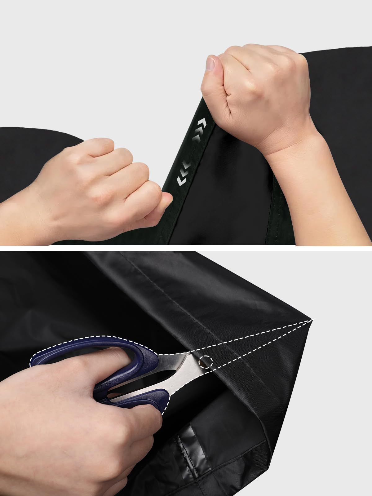 Men&Women Rain Suit High Visibility Reflective Work Rain Jacket Pants For All Sport Farm Fishing Motorcycle, Hi-Vis Black, Xx-La