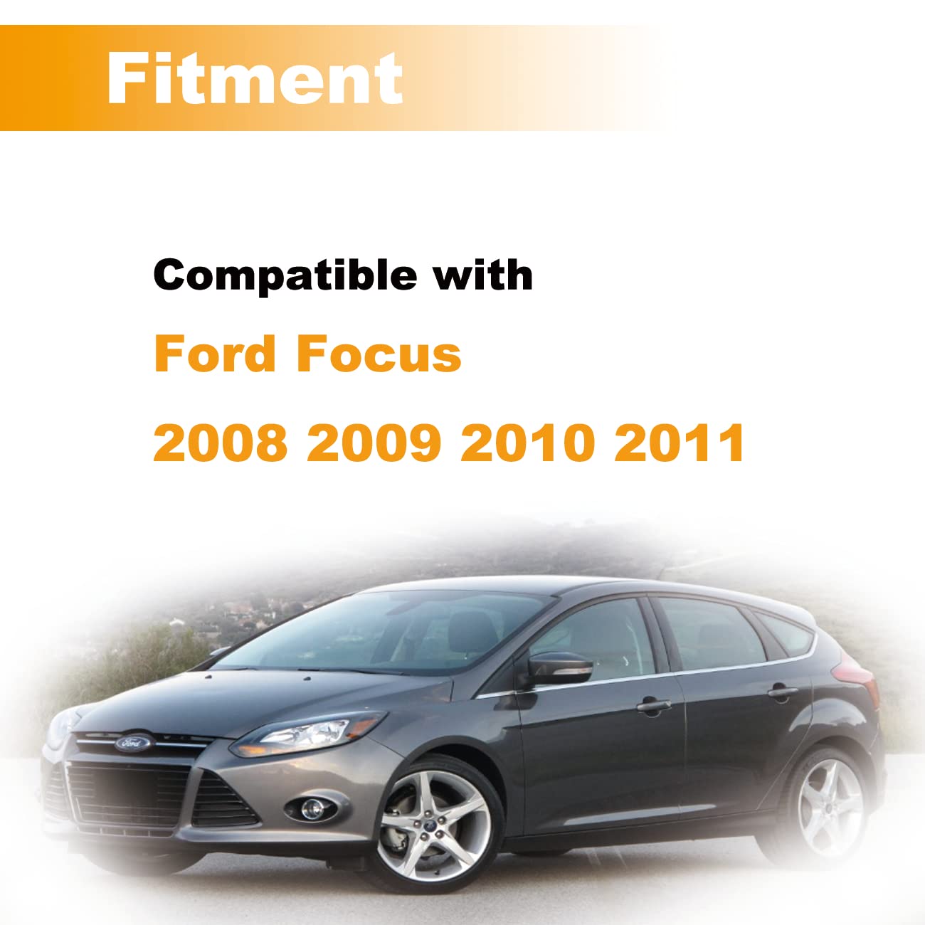 Cheriezing 8S4Z-5426685-B Front Left Driver Side Exterior Door Handle Reinforcement Compatible With 2008-2011 Focus Sedan Coupe 4Cyl 2.0L S, Se, Sel, Ses