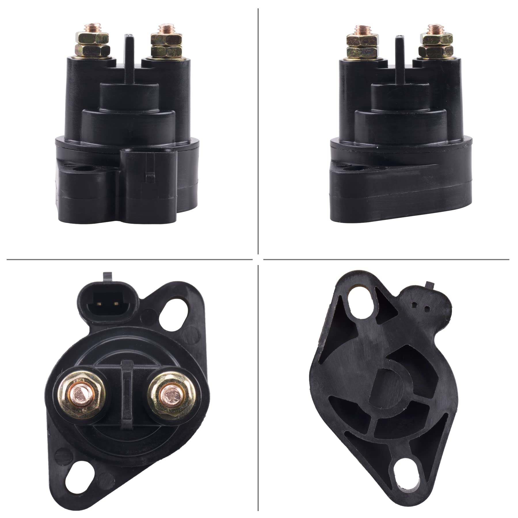 Jingke Starter Solenoid Relay Switch 12 Volt 2-Terminal Fit For Atv Solenoid Part For Arctic Cat 1000 400 450 500 550 650 700 At
