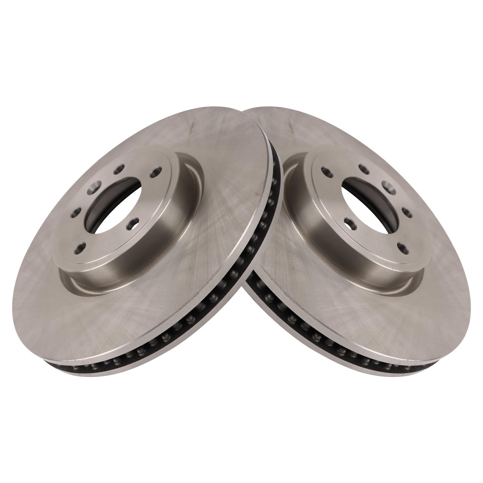 Trq Front Brake Rotors Set Compatible With 2018-2020 Land Rover Discovery 2019-2020 Range Rover 2018-2021 Range Rover Sport