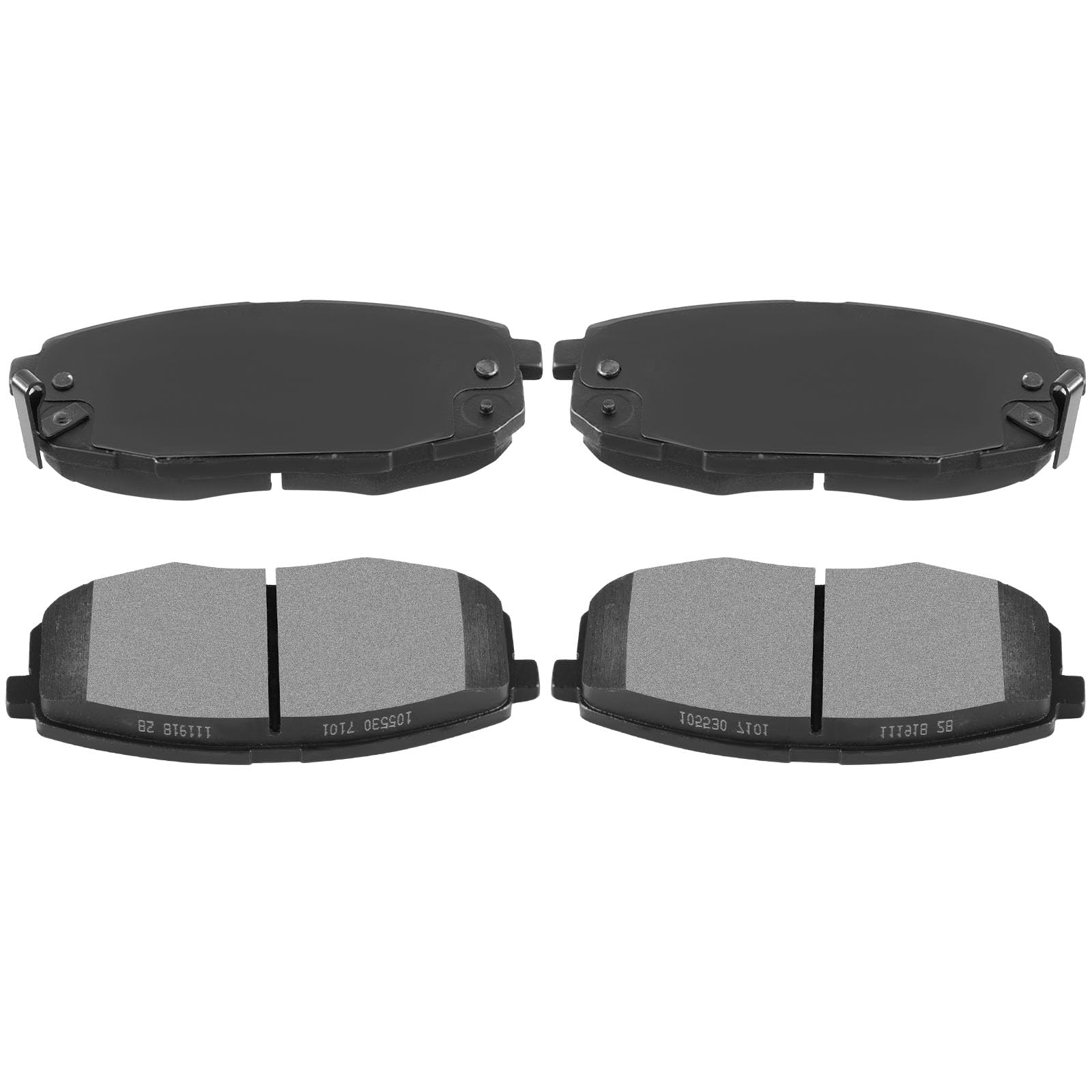 Automuto 4Pcs Front Ceramic Disc Brake Pads Set D1397 For Hyundai Elantra 2009-2012, For Kia Forte 2010-2013, For Kia Soul 2014-