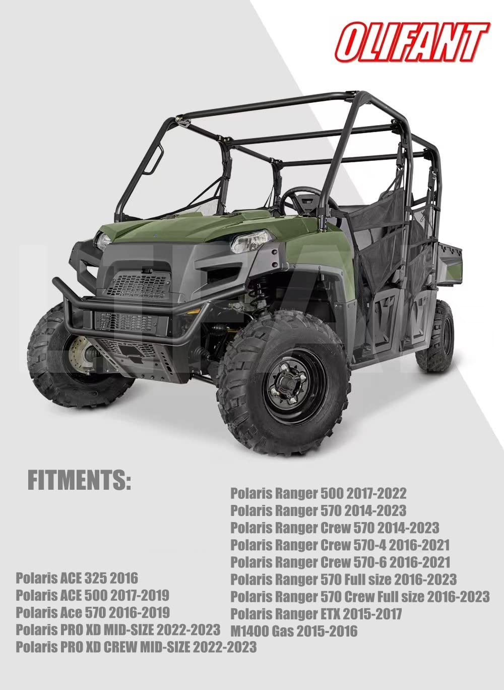 2Pcs Air Filters For Polaris Ranger 570 Ranger Crew 570 2014-2023 / Ranger 500 17-22 / Polaris Sportsman Ace 325 500 570 Pro Xd