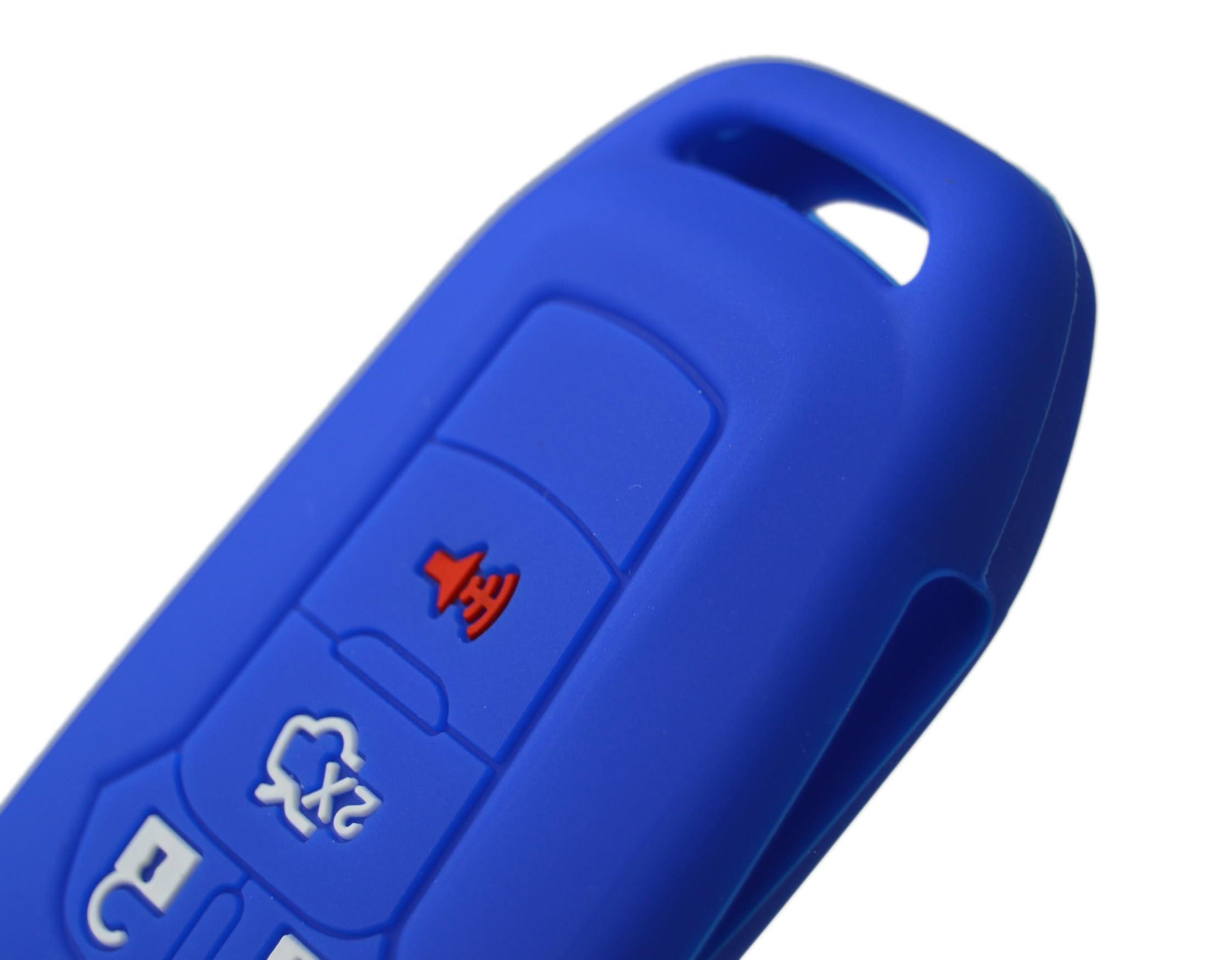 Silicone Rubber Key Fob Cover Protector for Ford Fusion Explorer (Flip Key) N5F-A08TAA 164-R7986 5924003 4 Button Remote Control