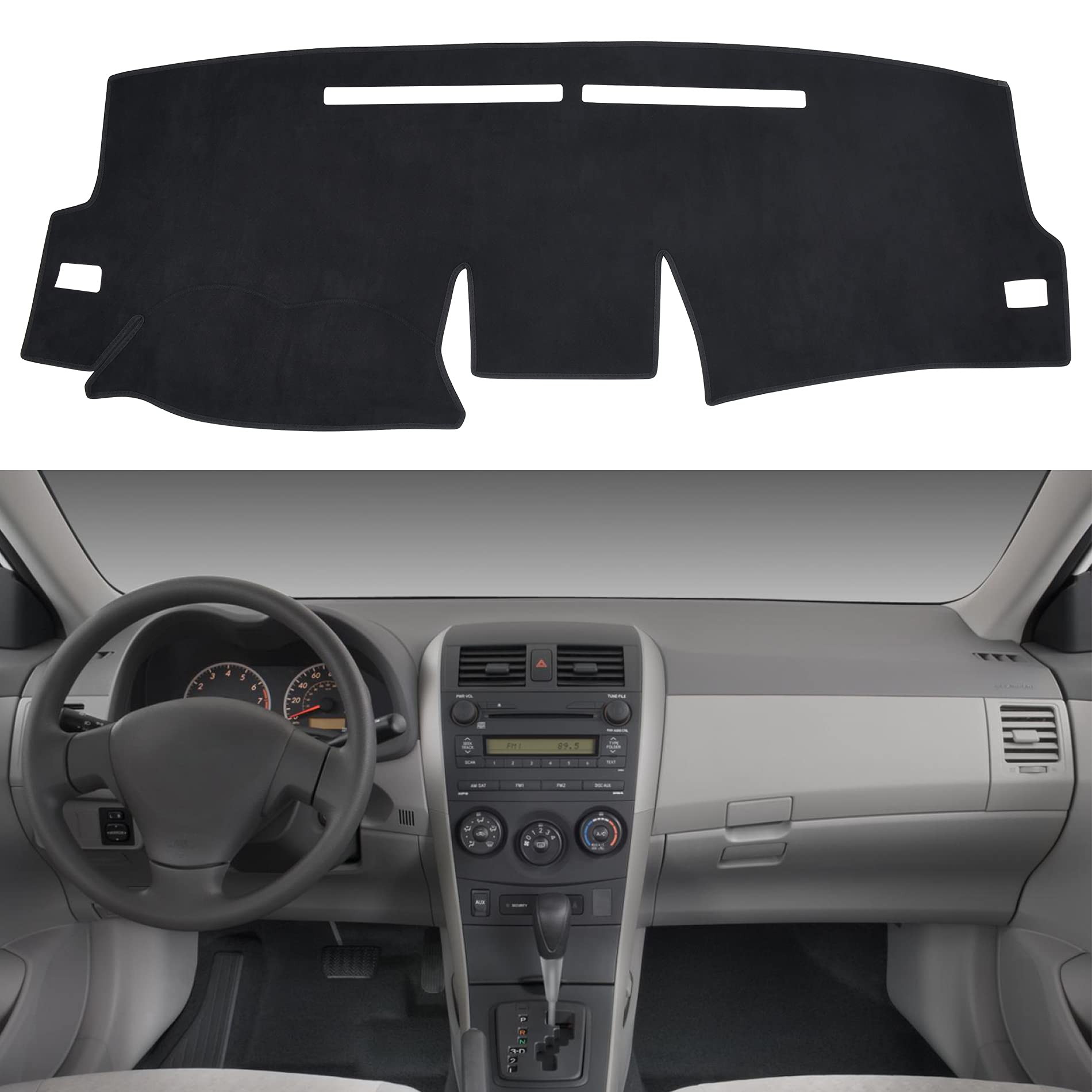 Speedwow Dashboard Dash Board Cover Mat Carpet Compatible With Toyota Corolla 2009-2011