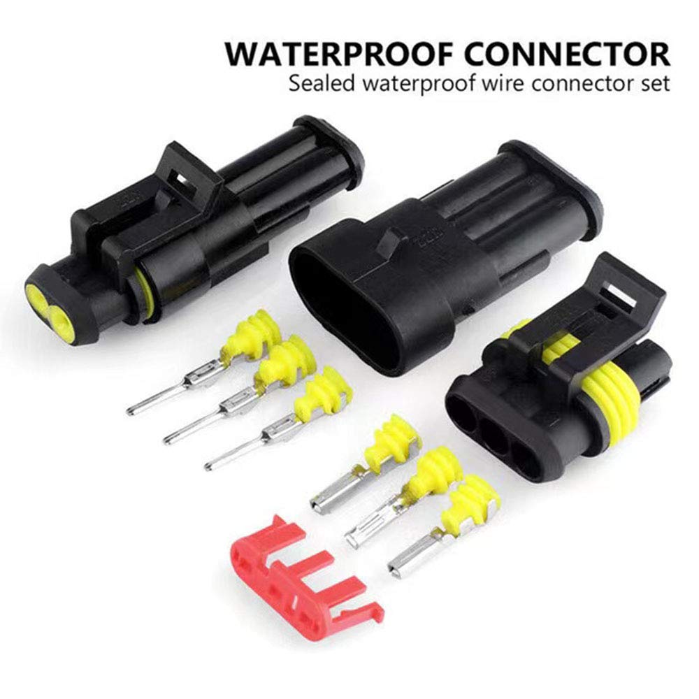 Dododiy, 708Pcs Waterproof Car Electrical Wire Connectors Terminals Assortment Kit 1 2 3 4 5 6 Pin Way Terminal Connector Plug F