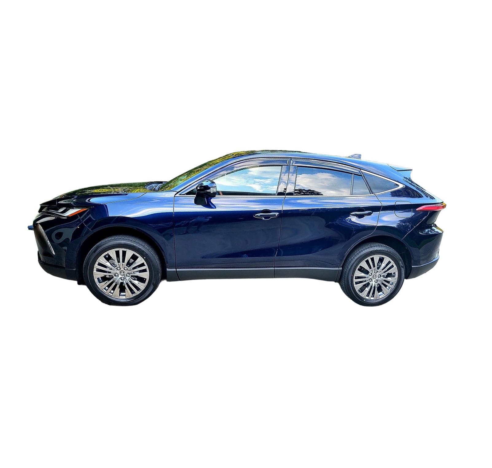 2021-2024 Tape-On Rain Guards For Toyota Venza Side Window Deflector Visors Le Nightshade Limited Durable Tinted Vent Shade 2022
