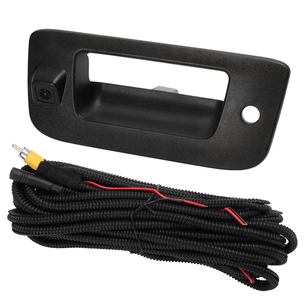 Rear View Camera Backup Back Up Tailgate Door Handle Camera Compatible With Chevy 2007-2013 Silverado 1500 Sierra 1500 2009-2013