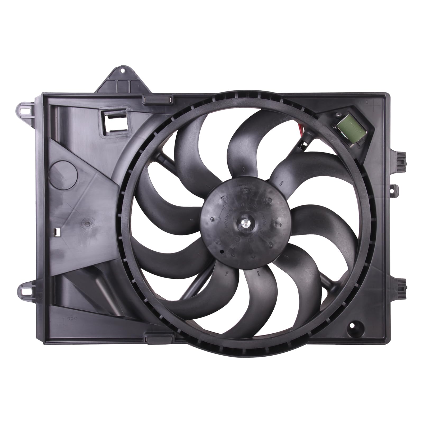 TYG Upgraded Cooling Fan Assembly for 2012-2018 Chevrolet Sonic 1.8L w/A/C | Racing-Level OE Replacement Engine Radiator for 953