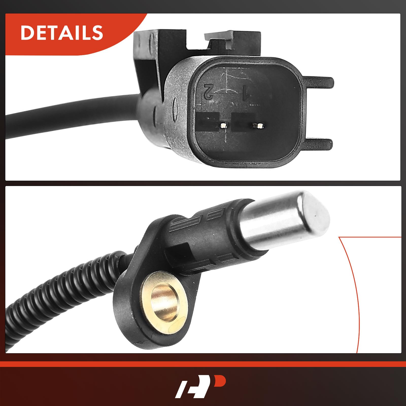 A-Premium ABS Wheel Speed Sensor Compatible with Ford Models - For F-250 Super Duty/F-450 Super Duty/F-550 Super Duty 2011-2013, For F-350 Super Duty 2011-2016 - Front Driver or Passenger Side