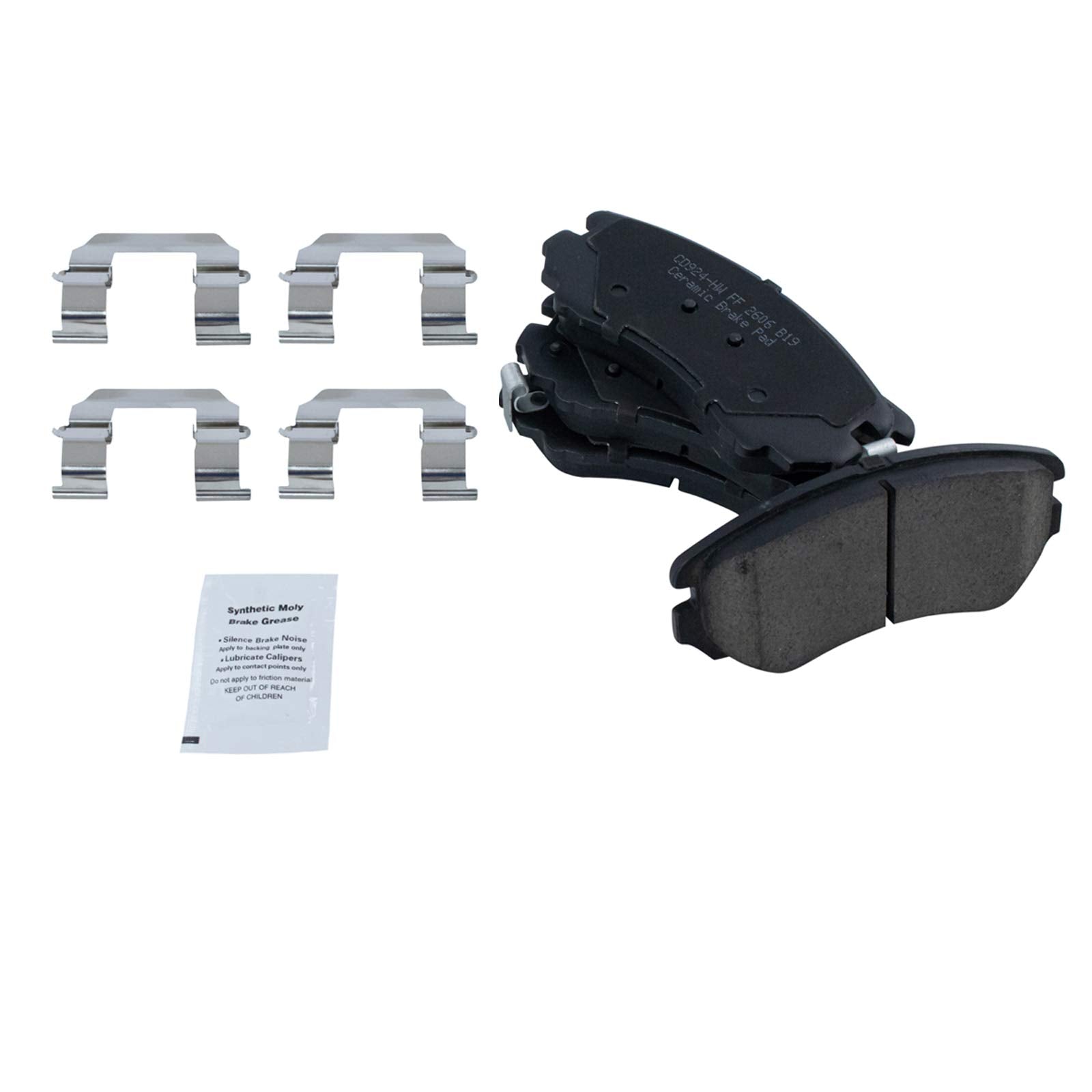 Trq Front Brake Pad & Rotor Kit Ceramic Compatible With 2003-2008 Hyundai Tiburon 2005-2009 Tucson 2005-2010 Kia Sportage